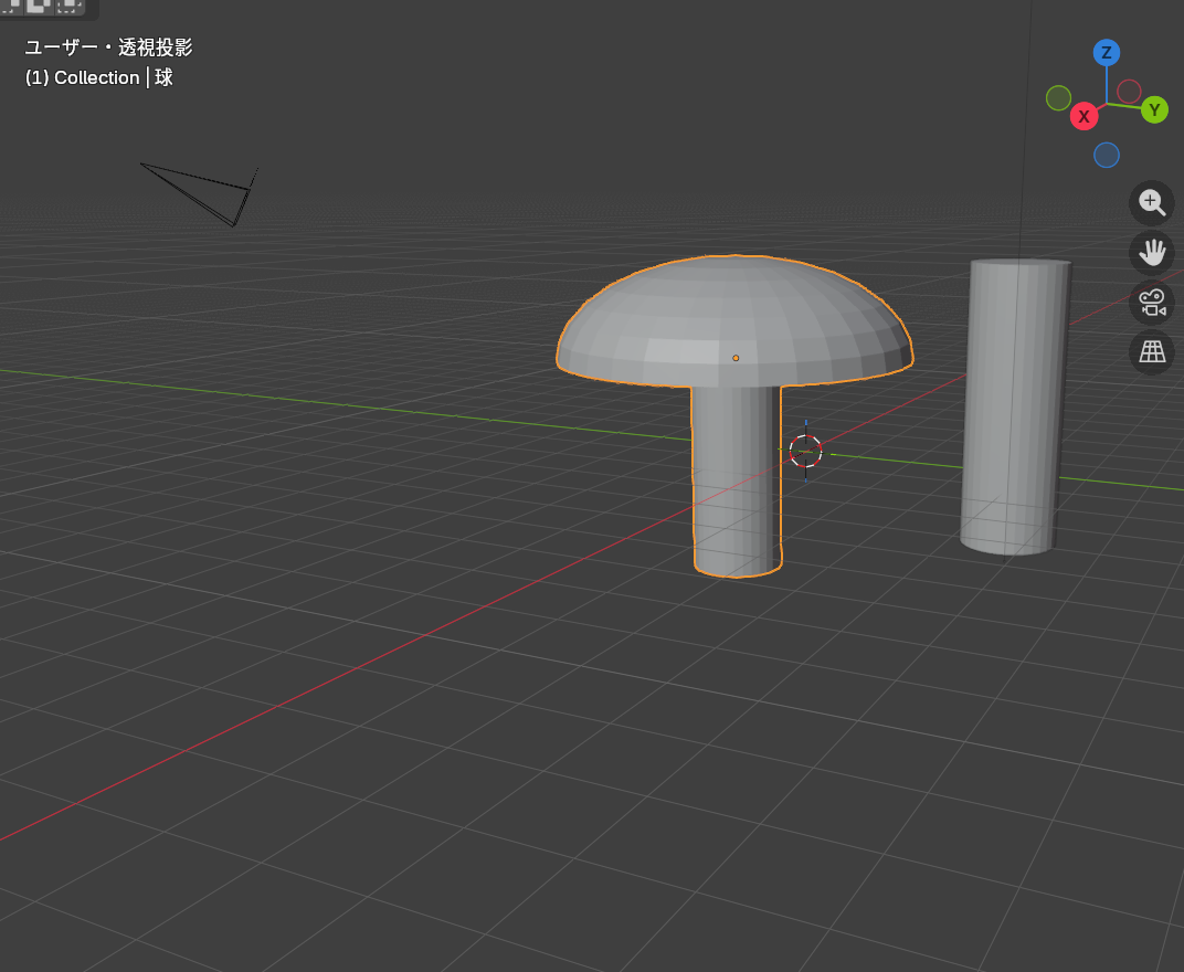 Blenderで制作したボタン部品の3Dモデル